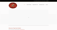 Desktop Screenshot of papamusilisafaris.com