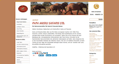Desktop Screenshot of papamusilisafaris.eu